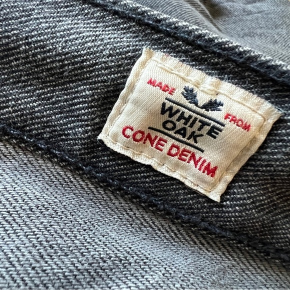 LEVI'S 501 White Oak Cone Denim Jeans Button Fly Grey Size 32 (altered) - Picture 6 of 12